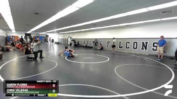 157 lbs Champ. Round 1 - Chris Villegas, Rancho Bernardo Wrestling Club vs Aaron Flores, Friendly Hills Wrestling Club