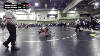 120 lbs 2nd Place Match - Ariana Melendez, Van Nuys vs Simoneta Zickeviciute, GRANADA HILLS