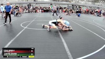 120 lbs Placement (4 Team) - Carter Kinard, Revival Uprising Black vs Cole Rebels, Iron Horse