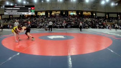 126-2A/1A 3rd Place Match - Landon Shanks, Queen Annes County High School vs Brody Henry, South Carroll