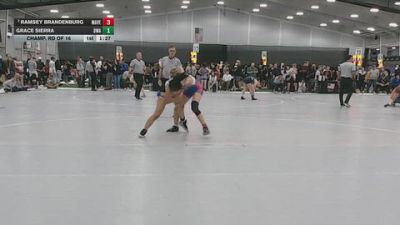 130 lbs Champ. Rd Of 16 - Grace Sierra, Denver Wrestling Academy vs Ramsey Brandenburg, Maverick