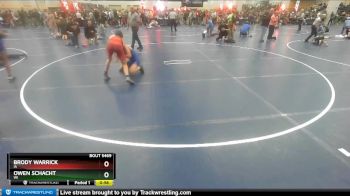 130 lbs Champ. Round 2 - Owen Schacht, WI vs Brody Warrick, IA