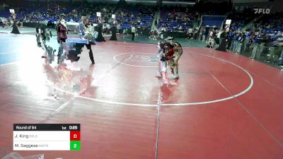 120 lbs Round Of 64 - Jaleil King, Greater Lowell vs Michael Saggese, Newton North