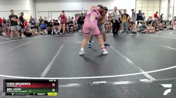 220 lbs Round 5 (6 Team) - Ben Usow, Mayfield Mat Academy vs Chris Broderick, Hammer WC