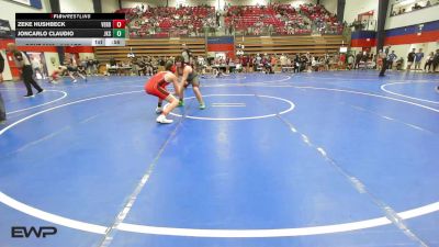 140 lbs Consi Of 4 - Zeke Hushbeck, Verdigris vs Joncarlo Claudio, Jenks