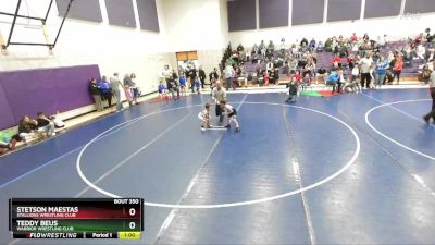 43 lbs Cons. Semi - Stetson Maestas, Stallions Wrestling Club vs Teddy Beus, Warrior Wrestling Club