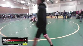 190 lbs Champ. Round 2 - Rene Gomez, Glendora vs Antonio Macias, Birmingham