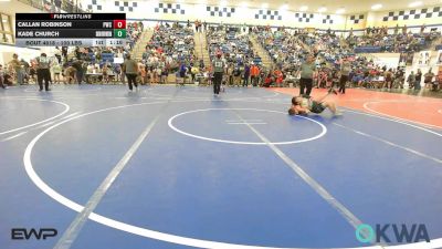 100 lbs Rr Rnd 1 - Callan Robinson, Pawnee Wrestling Club vs Kade Church, Skiatook Youth Wrestling