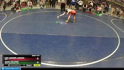 83 lbs Cons. Round 1 - Dash Holman, Delta Wrestling Club vs Leo Ledger Larson, JWC