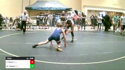 132 lbs Consi Of 32 #2 - Zach Stout, Great Oak HS vs Micah Calapiz, British Columbia