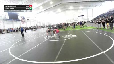 113 lbs Consi Of 4 - Kaeden Adson, Gold Springs vs Kaleb Ortiz, Pounder WC