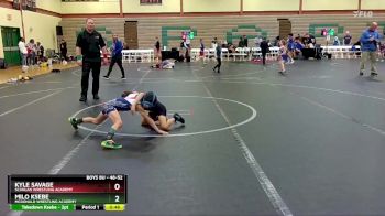 48-52 lbs 1st Place Match - Kyle Savage, Scanlan Wrestling Academy vs Milo Ksebe, McDonald Wrestling Academy