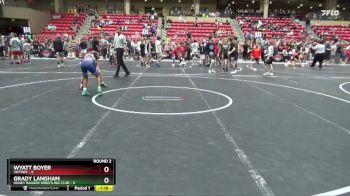 72 lbs Round 2 (6 Team) - Grady Langham, Honey Badger Wrestling Club vs Wyatt Boyer, Victory