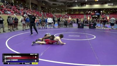 120 lbs Cons. Round 3 - Gabriel Sherrell, KS vs Elijah Cherry, OK