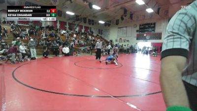 74-78 lbs Round 5 - Bentley McIlwain, Central Catholic Wrestling vs Keyan Eskandari, So Cal Hammers