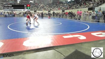 76 lbs Consi Of 4 - Alex Peak, Collinsville Junior High vs Riley Miller, Raw Wrestling Club