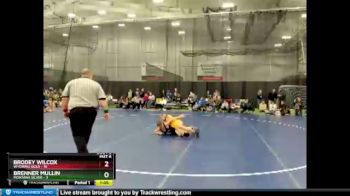 100 lbs Round 2 (6 Team) - Brodey Wilcox, Wyoming Gold vs Brenner Mullin, Montana Silver