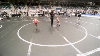 46 lbs Round Of 32 - Evelyn Shimonek, Pawhuska Elks Takedown vs Maculey Andrews, Hilldale Youth Wrestling Club