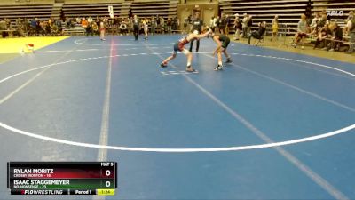 100 lbs Quarterfinal - Isaac Staggemeyer, No-Nonsense vs Rylan Moritz, Crosby Ironton