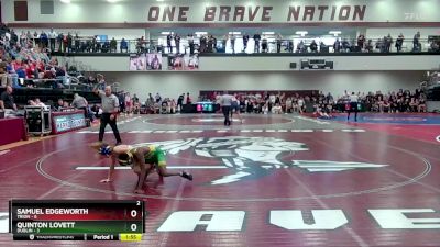 106 lbs Quarters & 1st Wb (16 Team) - Quinton Lovett, Dublin vs Samuel Edgeworth, Trion