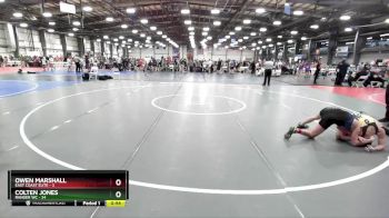 110 lbs Rd# 8- 12:30pm Saturday Final Pool - Owen Marshall, East Coast Elite vs Colten Jones, Ranger WC