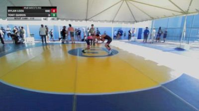 113 lbs Cons. Round 4 - Tony Quiros, Lab Academy vs Dylan Loza, Rough House Wrestling Club