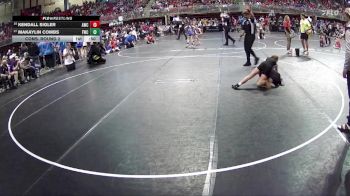 95 lbs Cons. Round 2 - MaKaylin Combs, Fremont Wrestling Club vs Kendall Sigler, Aurora Wrestling Club