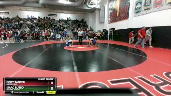 120 lbs Champ. Round 1 - Cody Tanner, Broomfield vs Isaac Bueno, Denver North