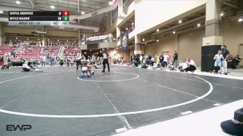 70 lbs Quarterfinal - Sofia Benitez, Black Fox vs Mylz Bazer, Nebraska WA