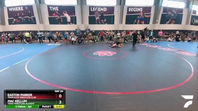 120 lbs Champ. Round 1 - Mac Kellum, Texas Wrestling Academy vs Easton Parker, Texas Elite Wrestling Club