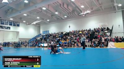 132 lbs Cons. Round 3 - Mark Suddeth, Oxford High School vs Kayden Bradley, Oak Grove HS