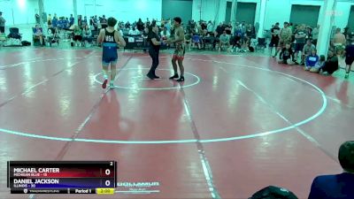 187 lbs Round 2 (8 Team) - Michael Carter, Michigan Blue vs Daniel Jackson, Illinois