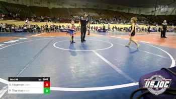 66 lbs 5th Place - Grey Edgeman, Cashion Youth Wrestling vs Parker Thornton, R.A.W.