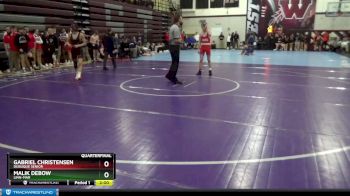 113 lbs Quarterfinal - Malik DeBow, Linn-Mar vs Gabriel Christensen, Dubuque Senior