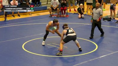 138 lbs Round 3 - Colby Raeside, Marshwood High School / Smittys Wrestling Barn vs Connor McCaffrey, Canisteo-Greenwood CSD - New York