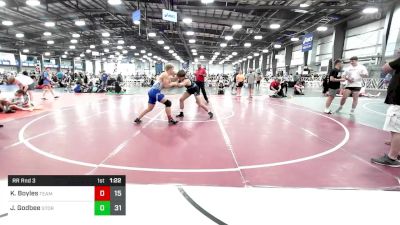 182 lbs Rr Rnd 3 - Kyler Boyles, Team Nebraska Gold vs Jack Godbee, Storm Wrestling Center