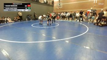 100 lbs Cons. Round 2 - Kaleb Rebmann, Grizzly Wrestling Club vs David Martinez, Idaho