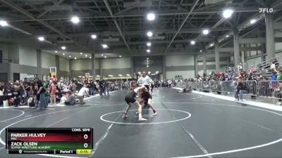 100 lbs Cons. Semi - Parker Hulvey, MAC vs Zack Olsen, SlyFox Wrestling Academy