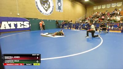 120 lbs 5th Place Match - Cadence Cruz, Golden Valley vs Danyell Jones, Stockdale