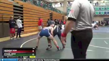 182 lbs Champ. Round 1 - Anthony Row, Yorba Linda vs Eyngel Abad, Vista Murrieta