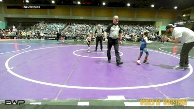 52 lbs Consi Of 4 - Huntlee Holbrook, Simmons Academy Of Wrestling vs Tanner Houck, Oroville Rattlers