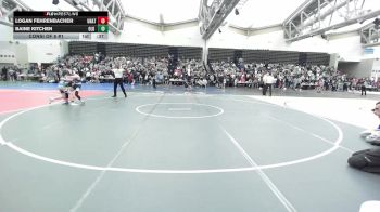 87-J lbs Consi Of 8 #1 - Logan Fehrenbacher, Unattached vs Baine Kitchen, Old Bridge Wrestling Club
