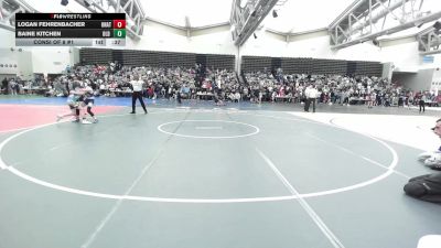 87-J lbs Consi Of 8 #1 - Logan Fehrenbacher, Unattached vs Baine Kitchen, Old Bridge Wrestling Club