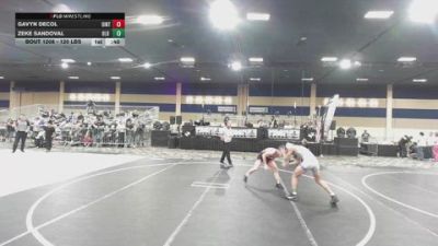 120 lbs Consi Of 16 #2 - Gavyn DeCol, Uintah Wrestling vs Zeke Sandoval, Old Pro