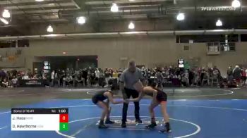 76 lbs Consolation - Jack Hooe, Honey Badger WC vs Dj Hawthorne, King Select