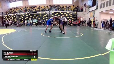 190 lbs Cons. Round 4 - Josiah Wright, BARBERTON vs TJ Sunkin, REVERE