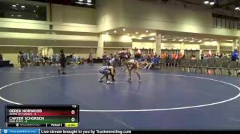 113 lbs Round 1 (8 Team) - Carter Schorsch, Iowa Black vs Derek Norwood, Adams City Eagles