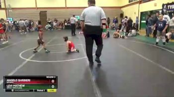 40 lbs Round 3 - Levi Mathew, Spazz Wrestling vs Angelo Barbieri, Delran