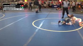 72 lbs Champ. Round 1 - Braxton Davis SW5, Austin Tomahawks vs Braxton Slagle C3, Teays Valley