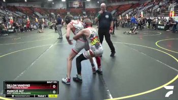 95 lbs Cons. Round 4 - Dillon VanDyke, West Michigan Pursuit vs Marcus Alt, West Michigan Defenders